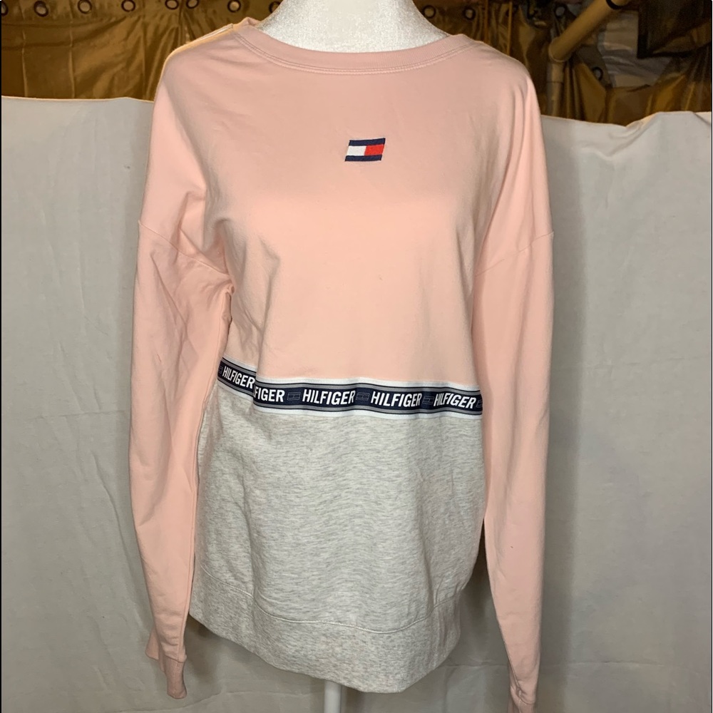 Tommy Hilfiger Sport Lightweight, Peach and Gray Sweatshirt